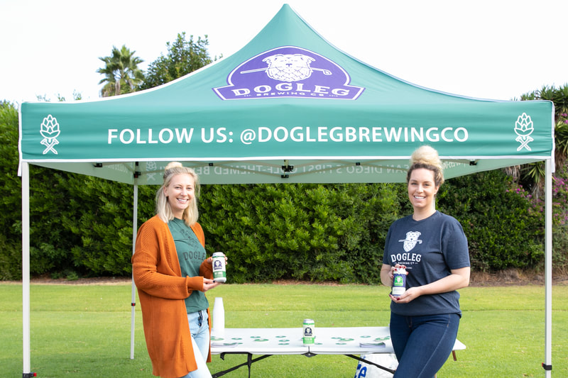 Sponsor Dog Leg Brewing at a charity Golf Tournament in Rancho Bernardo by Donna Coleman 
