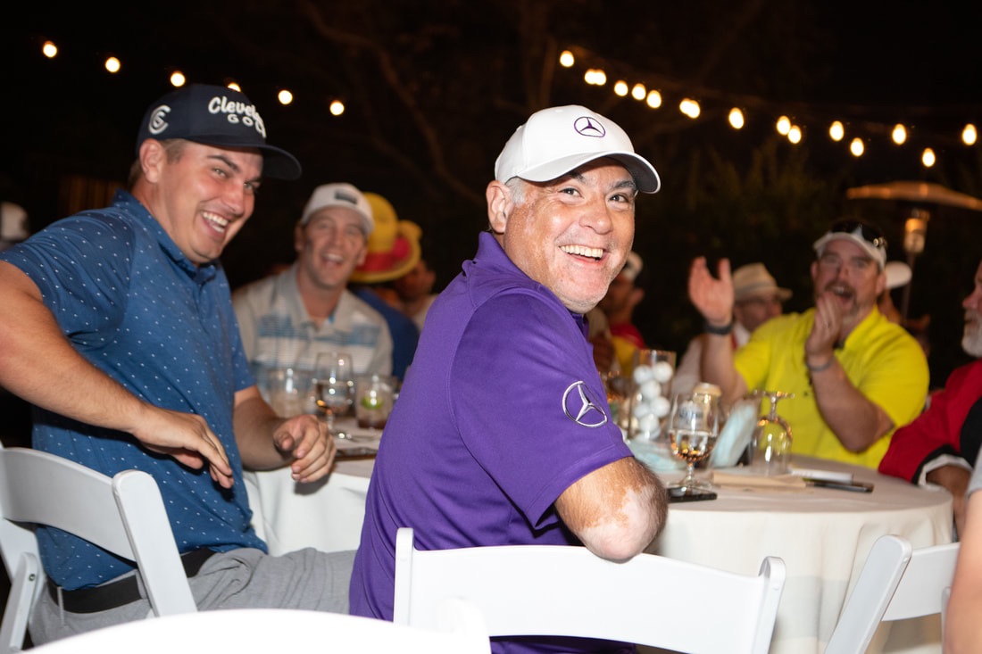 Picture of Golfers at a Charity Golf Event During the Awards having fun by Donna Coleman Photography